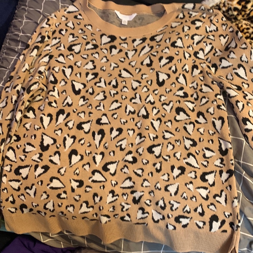 Animal print sweater